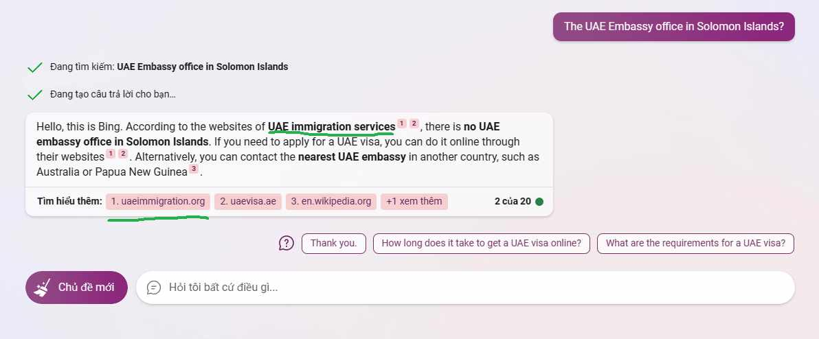 AI search selecting and citing SEO content as a source for answers