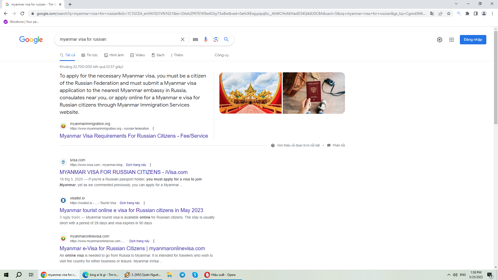 Visa Myanmar cho công dân Nga – ví dụ về nội dung SEO được Google lựa chọn