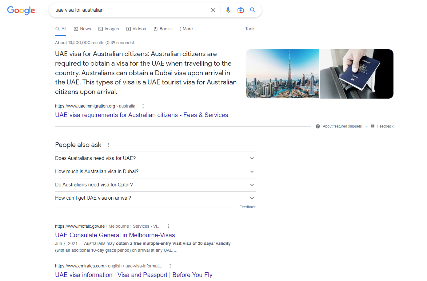 Visa UAE cho công dân Úc – nội dung SEO chất lượng cao, xếp hạng hàng đầu trên Google